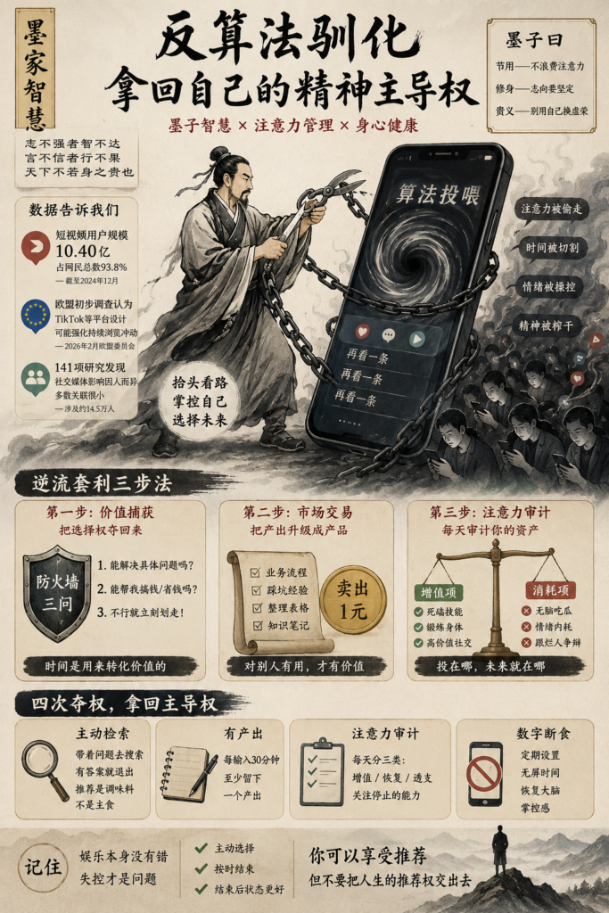 反算法驯化:夺回被手机切碎的人生