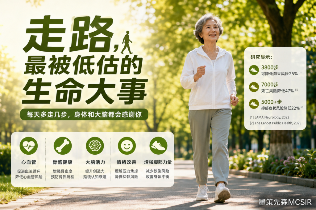 走路为什么如此重要？从心脏、大脑到骨骼的系统解释