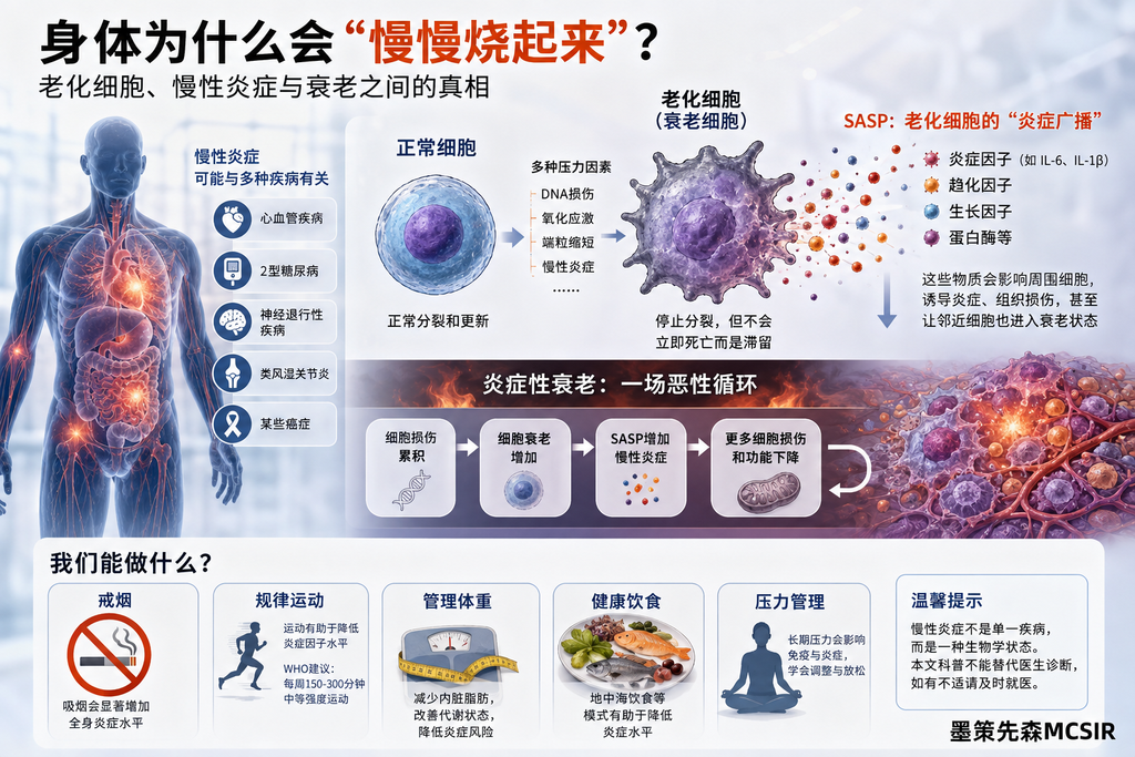 抗衰老真正该防什么？不是皱纹，而是体内长期没有熄灭的炎症