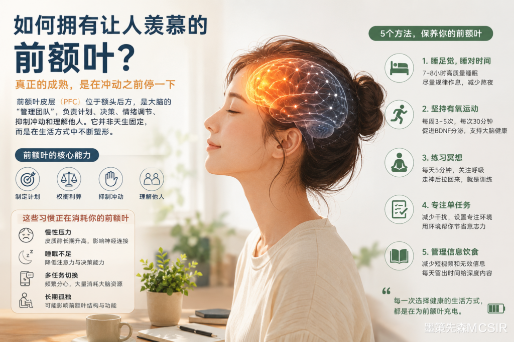 如何训练前额叶？5个比“逼自己自律”更有效的方法