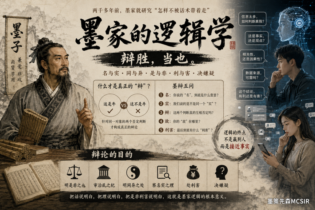 高手为什么很少和人争?读懂墨家“辩学”,你就明白了