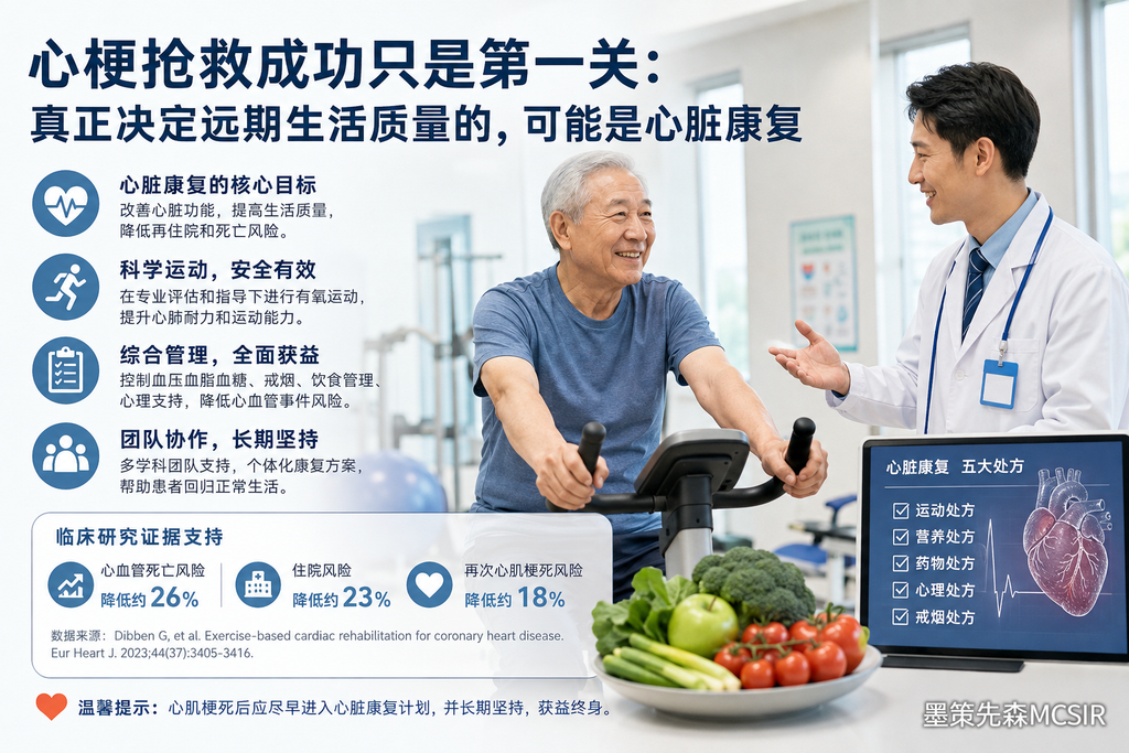 心梗后越不敢动，身体可能越差：重新认识心脏康复