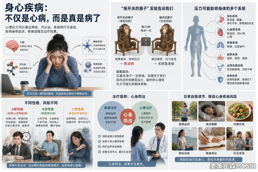 心病为什么会疼在身体上?一文读懂脑与身体的双向影响
