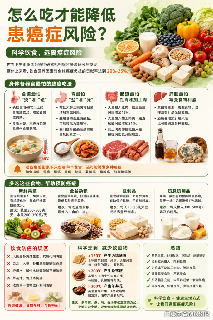 怎么吃才能降低癌症风险?WHO和WCRF真正推荐的是这套饮食法