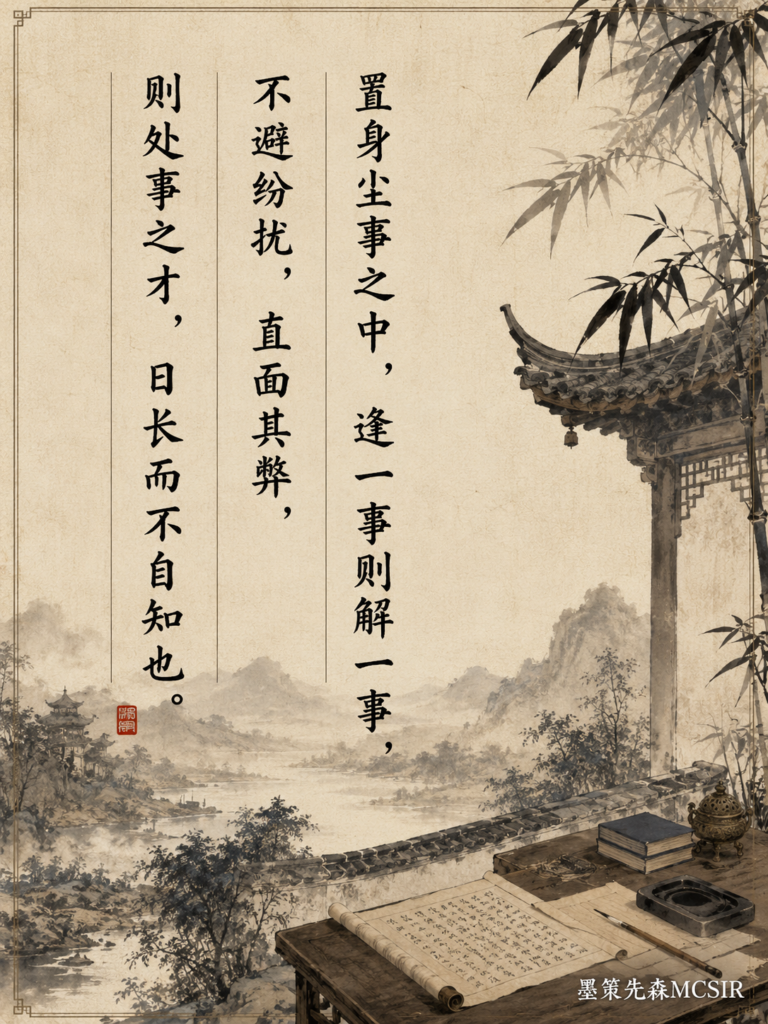 不避纷扰,直面其弊-墨言心语-墨策先森每日一签60815