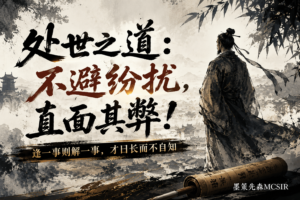 不避纷扰,直面其弊-墨言心语-墨策先森每日一签60815