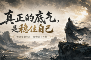人生最大的清醒:控制不了世界,就先练出一个强大内核-墨策先森MCSIR