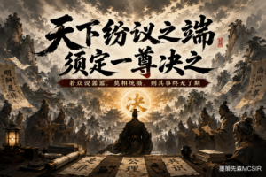 众说纷纭不可怕,可怕的是没人敢做最后决定-墨策先森MCSIR