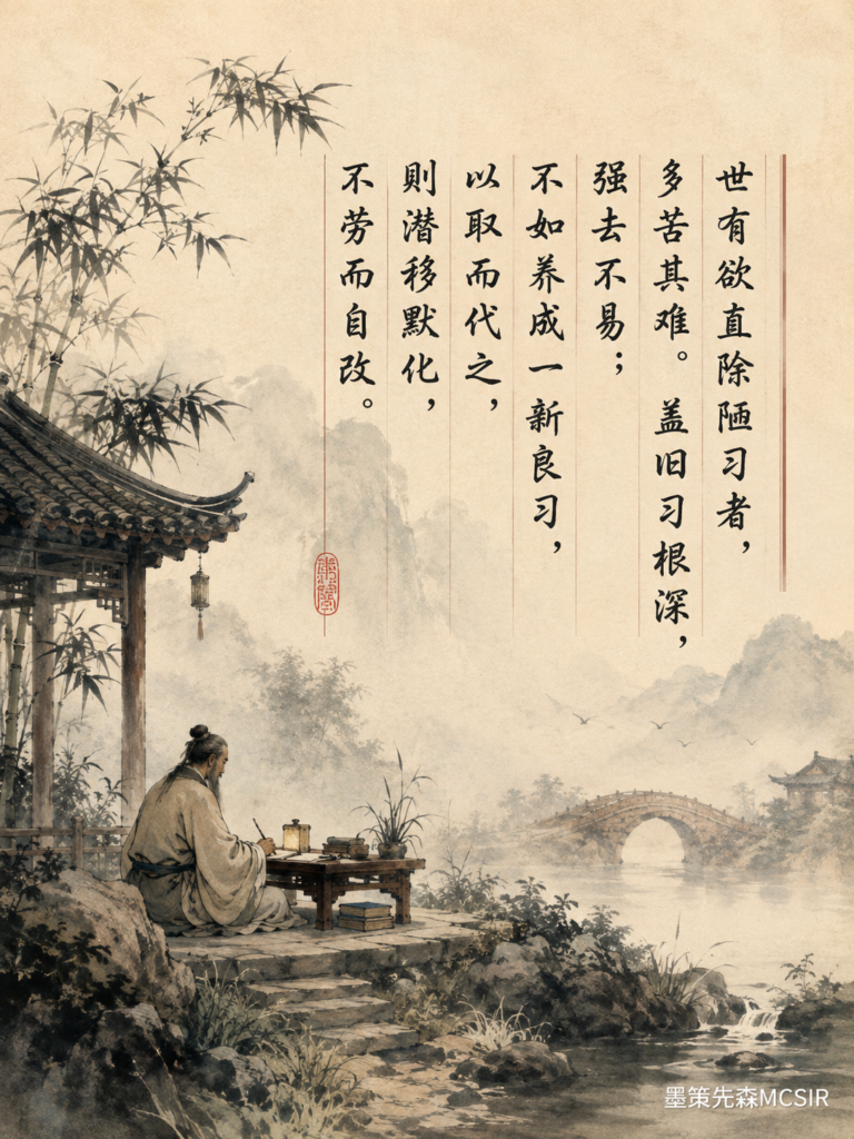 别再逼自己戒掉坏习惯:最高级的自律,其实是“以新代旧”-墨策先森MCSIR