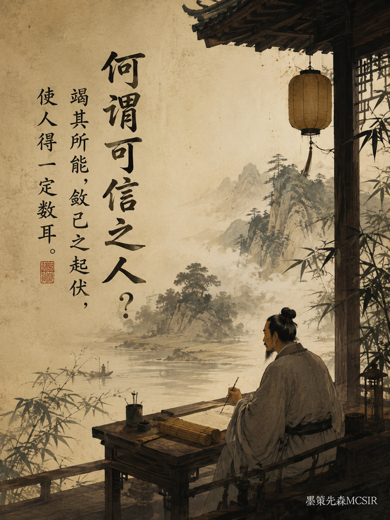 最高级的靠谱,不是能力强,而是行为可预测-墨策先森MCSIR