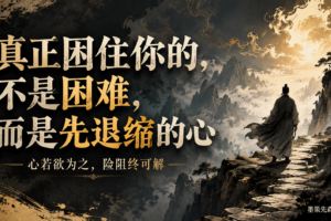 许多事败的不是能力,而是先败在心里-墨策先森MCSIR