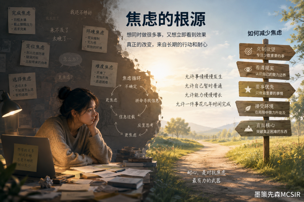 焦虑不是因为想太多,而是你太想马上得到答案