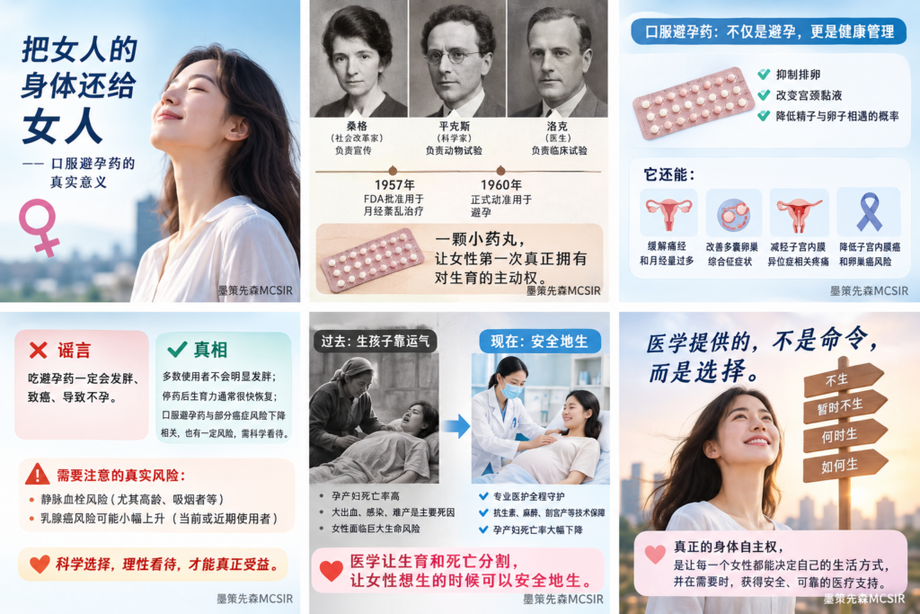 短效避孕药会发胖、致癌、导致不孕吗?一次讲清真相