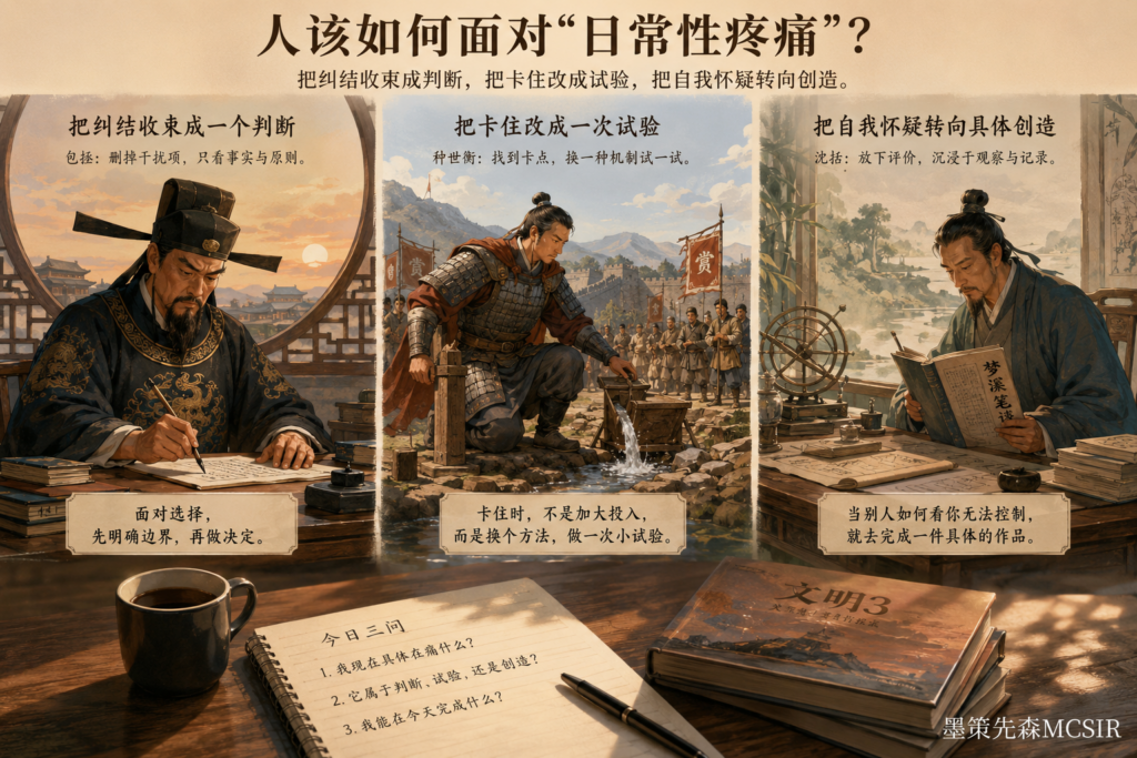 包拯、种世衡和沈括:古人如何走出精神内耗?