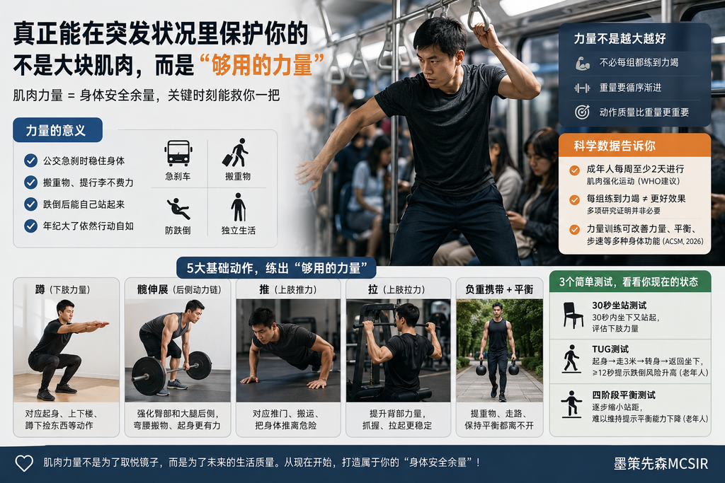 为什么人到中年一定要练力量?