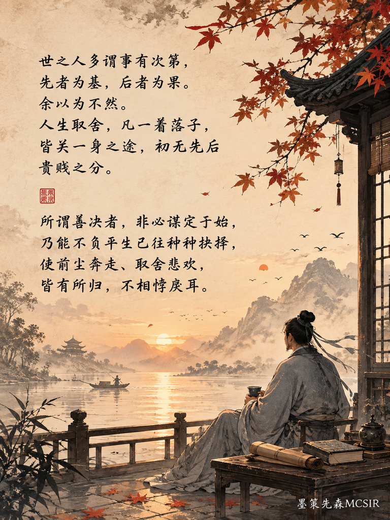 你今天做的每一个决定,都在重新解释你的过去-墨策先森MCSIR