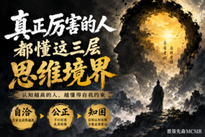 人最可怕的不是无知,而是把自己的偏见当成真相-墨策先森MCSIR